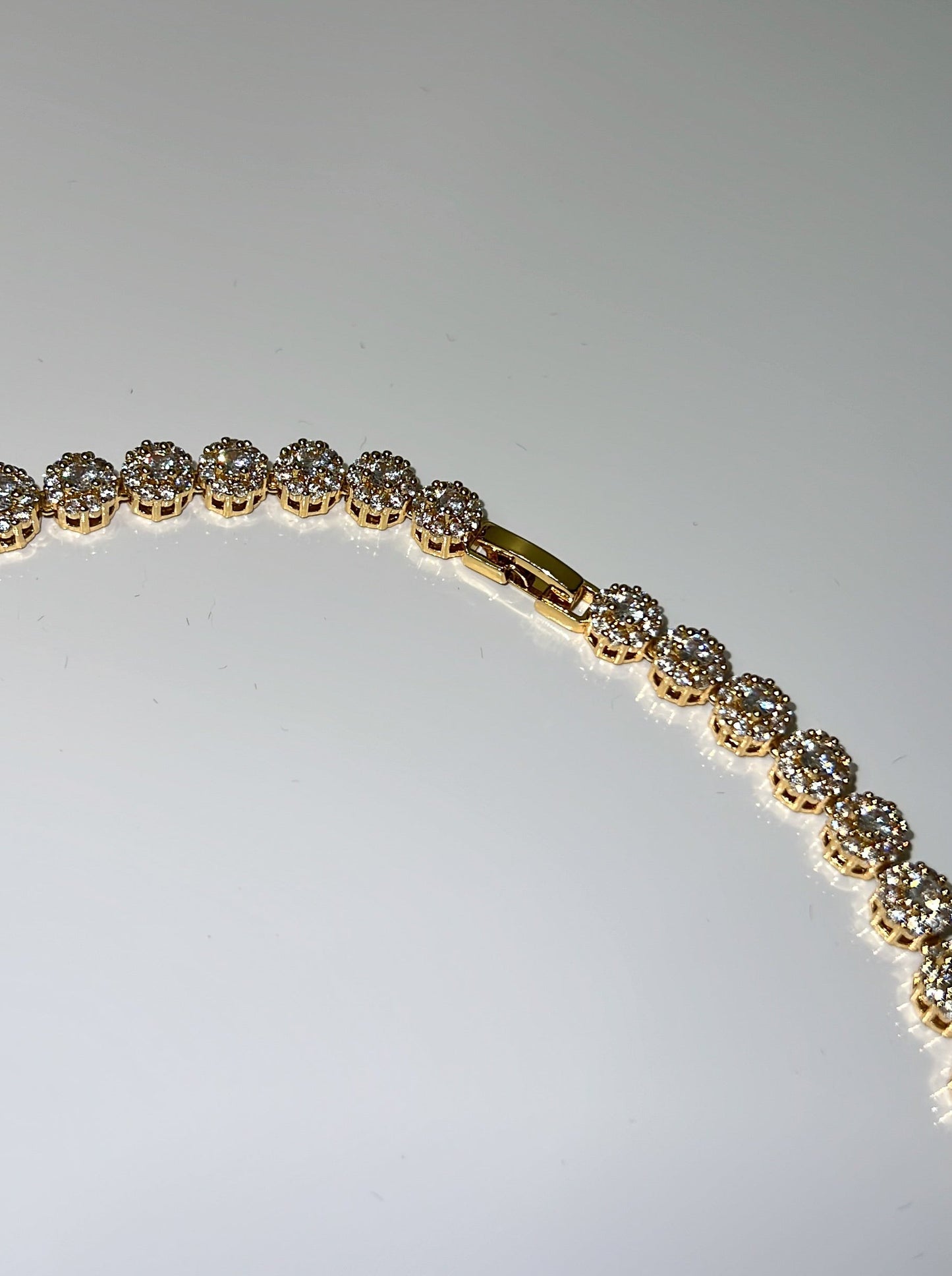cubic zirconia princess silver necklace