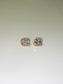 classic gold cubic zirconia stud earrings