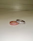 pink and silver cubic zirconia ring set